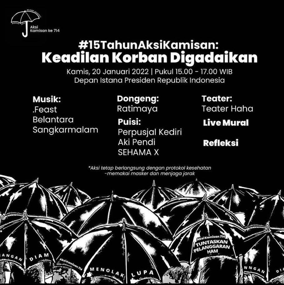 Teman-teman, ini bukan perayaan, ini adalah momen refleksi dan pengingat bahwa masih banyak keadilan yang harus dituntaskan dan terus dikawal. Hidup korban! Jangan Diam! Lawan! #AksiKamisan #15TahunAksiKamisan #sayawawan