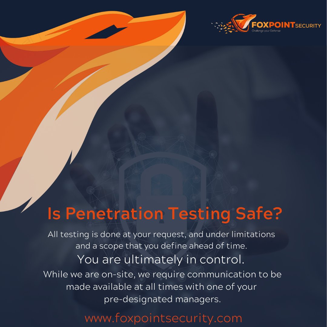 FoxPointSec's tweet image. Take the FoxPoint Security challenge now.
Reach out to us at: zcu.io/vg5P
#FoxPointSecurity #SecurityExpert #cyebersec #physicalsecurity #infosec