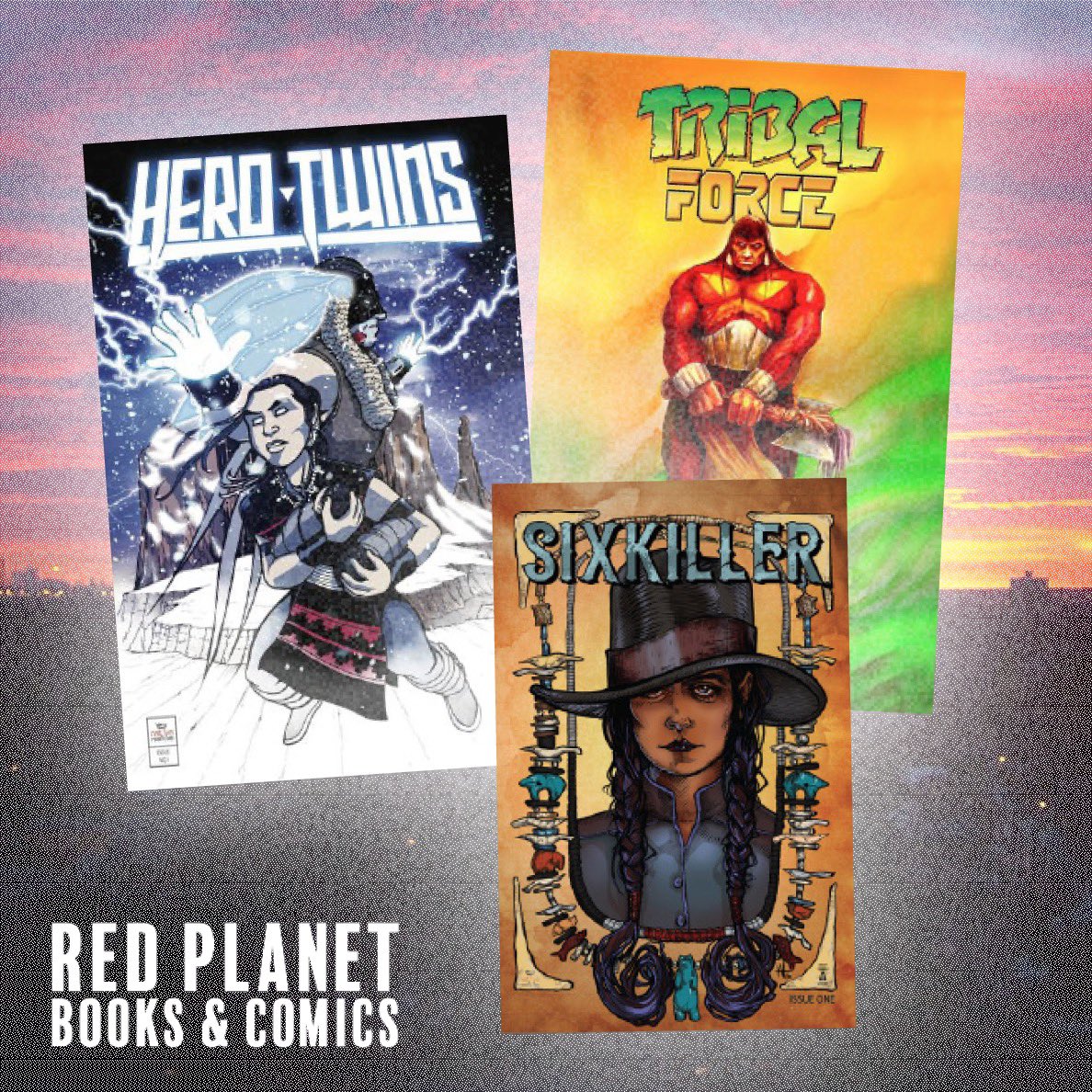 ATCGBooksComics's tweet photo. DID YOU KNOW? We’ve got DIGITAL COMICS for sale! From 99 cents up! Get great NATIVE REALITIES titles “Hero Twins,” “Tribal Force,” “Sixkiller” & more in digital form!
https://t.co/24ru1Wj7we
#DigitalComics #NativeCreatives #IndigenousStories #NativeRealities https://t.co/0K4cAWvAlA