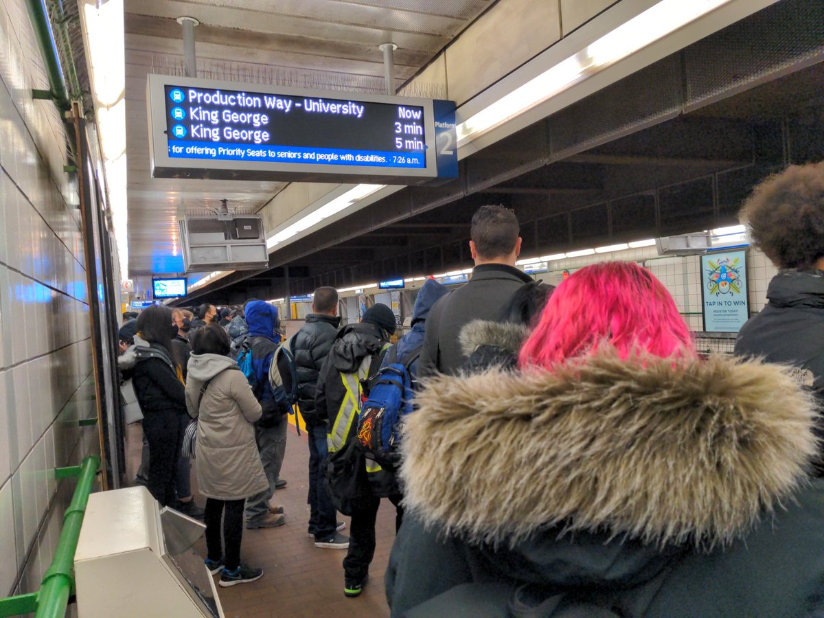 naokomtb's tweet photo. @TransLink Definitely something was wrong. I use Expo at this time all the time. It is always every 6 min. Odd that you didn't know trains weren't coming for no reason. https://t.co/ytQdsraWf4