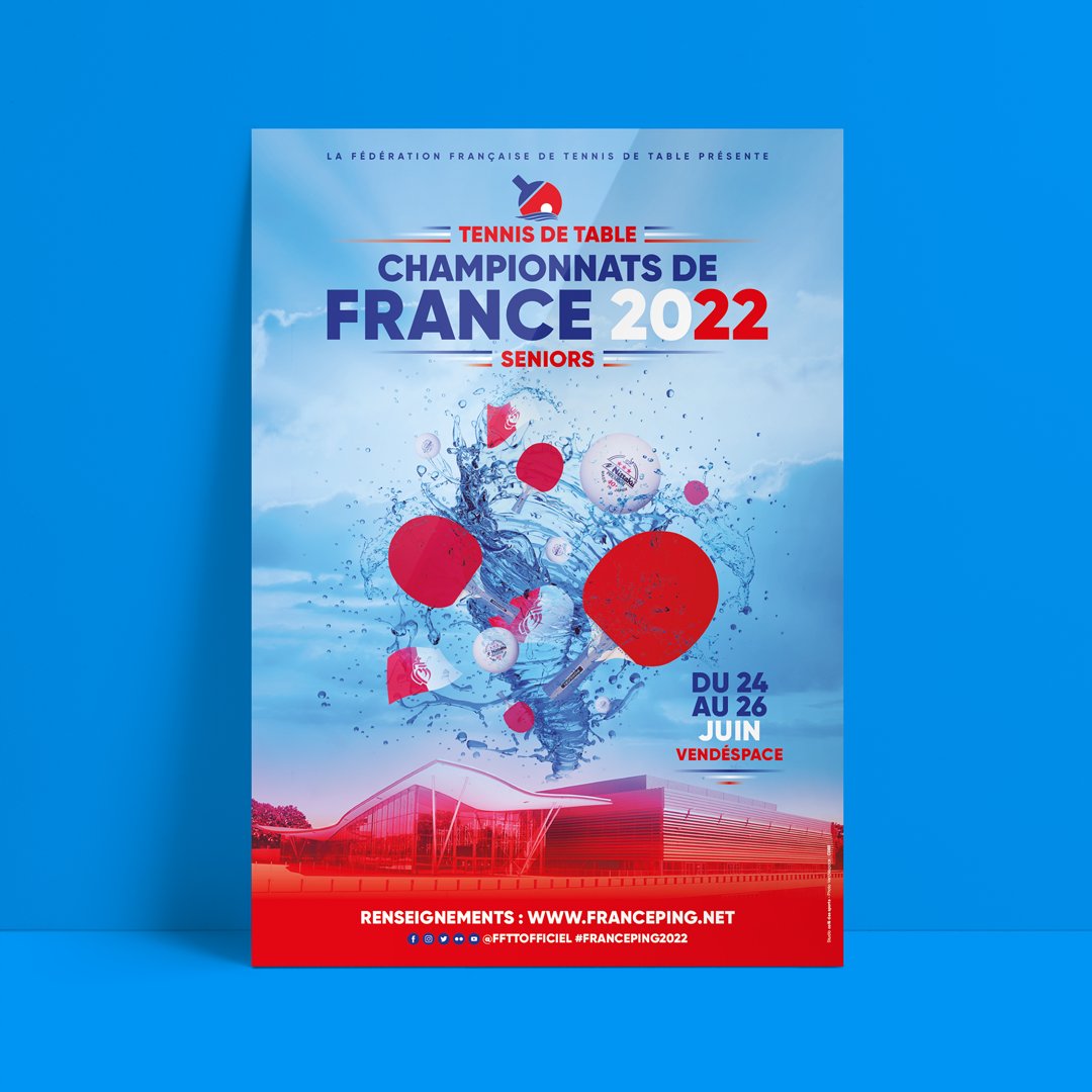 cafedsports's tweet photo. 🌪🏓 TOURBILLONNANT ! 🏓🌪

Le Vendéspace accueillera les Championnats de France 2022 de tennis de table seniors du 24 au 26 juin.
Une nouvelle campagne de @cafedsports pour la @FFTT.
👉 https://t.co/hYmy8Vw9h6

#ping #france #sport #sportdesign #communication #graphisme https://t.co/cEXvRMafMI