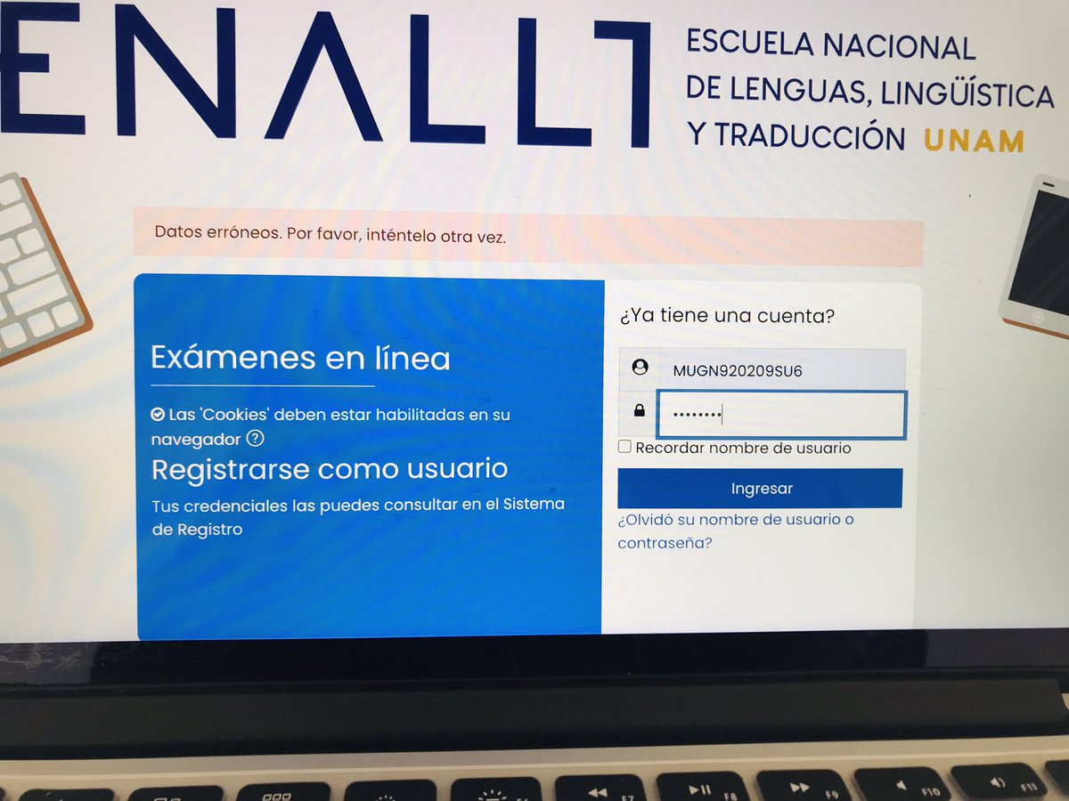 ndymrll's tweet photo. @ENALLTUNAM requiero ayuda pues la página para realizar el examen de colocación no me da acceso. Todo el trámite lo hice de manera oportuna https://t.co/R9Df9s7S9h