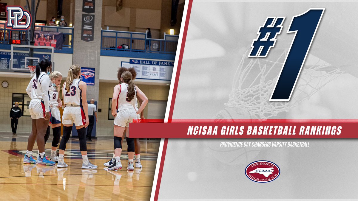 In the latest NCISAA Girls Basketball Rankings, the Chargers sit at the top. Coming off a couple back to back wins over ranked opponents, the Chargers looking to keep it going! #pdschargers