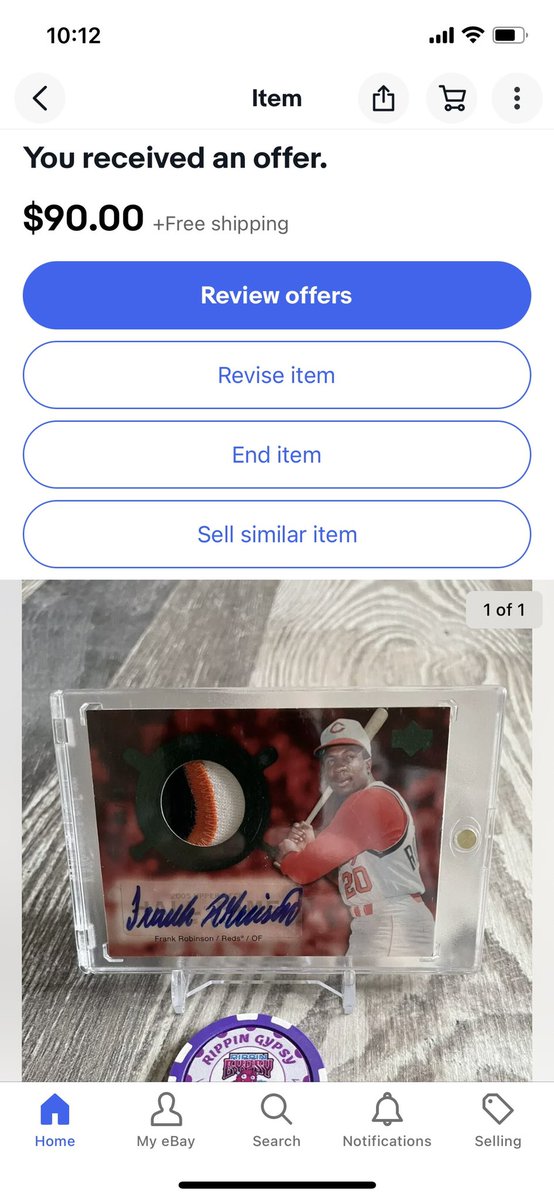 @midwestboxbreak @PhilsPulls @BreakClubNFT Frank Robinson - 2005 Upper Deck Cooperstown Calling Patch (three color) auto /10 - $100 shipped OBO

Currently have a $90 offer on eBay, take this for $85. 