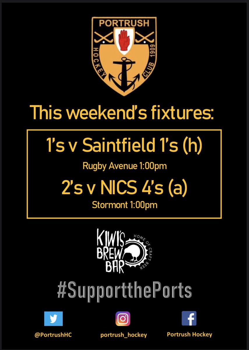 PortrushHC's tweet image. This weekend’s fixtures 👇 #PHC