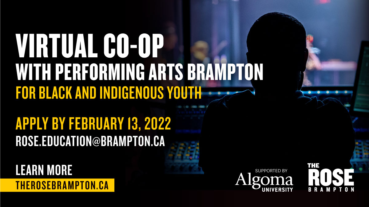 rosebrampton's tweet photo. OPPORTUNITY ALERT 📢

Virtual Co-op with Performing Arts Brampton

Click to apply + learn more: https://t.co/4gPiDzj4O7

The Heartbeats In Performing Arts Program is generously supported by @AlgomaU 

#TheRoseTheatre #CoOp #Education #Theatre #PerformingArts #PeelRegion #Brampton https://t.co/iOHOfGgA8h