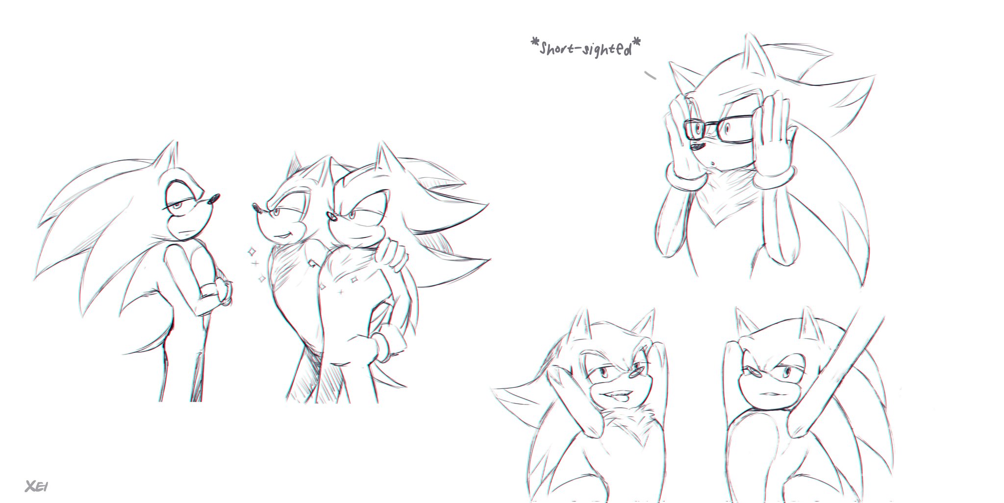 𝑀𝒶𝑔𝒾𝒸𝒶𝓁 𝒳𝒾𝑒 🖤💙🦔 على X: Yesterday I drew sketches. I feel like  Im going to hyperfixate over my own creation jddkd.  t.coUZJEPpEKeg  X