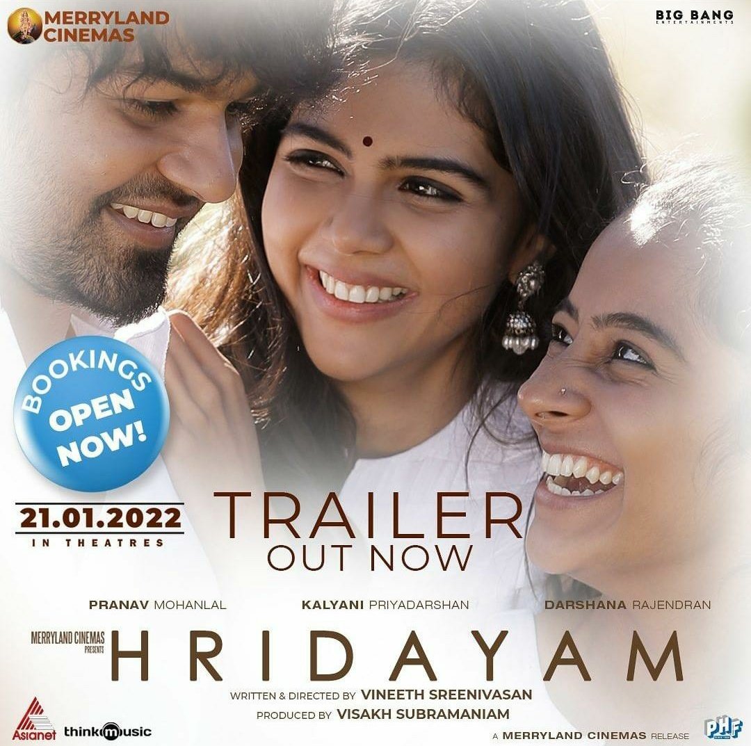 Cine_Box_'s tweet photo. #Hridayam Booking Open Now

#HridayamFromJan21  #pranavmohanlal #Mohanlal https://t.co/bzJ6x0oioV