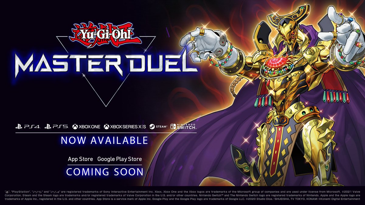 YGOMasterDuel's tweet photo. NOW AVAILABLE to play! 
Download #YuGiOhMASTERDUEL: https://t.co/mVsqHmSmZL https://t.co/KBR64vnISe