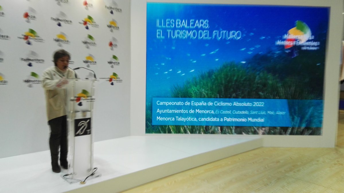 MiradasViajeras's tweet photo. Sant Lluis, otro de los grandes municipios de @TurismoMenorca apuesta este año por la sostenibilidad. Lo explica su alcaldesa, Carol Marquès, en @fitur_madrid . # RVcontigo @RVEDIPRESS #MiradasViajerasenFitur https://t.co/xpIF2n93IQ
