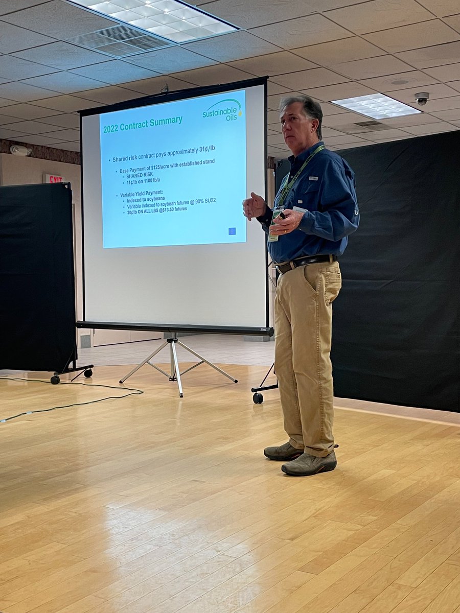 SustainableOils's tweet photo. Thank you @406Agronomy for inviting us to speak at your 2022 Agronomy Summit. Here's our own Barney Bernstein @barneyb2u discussing how contract growing Sustainable Oils Camelina can fit into spring planting plans. #renewableenergy #406AS #camelina https://t.co/VX5RtKxpuq