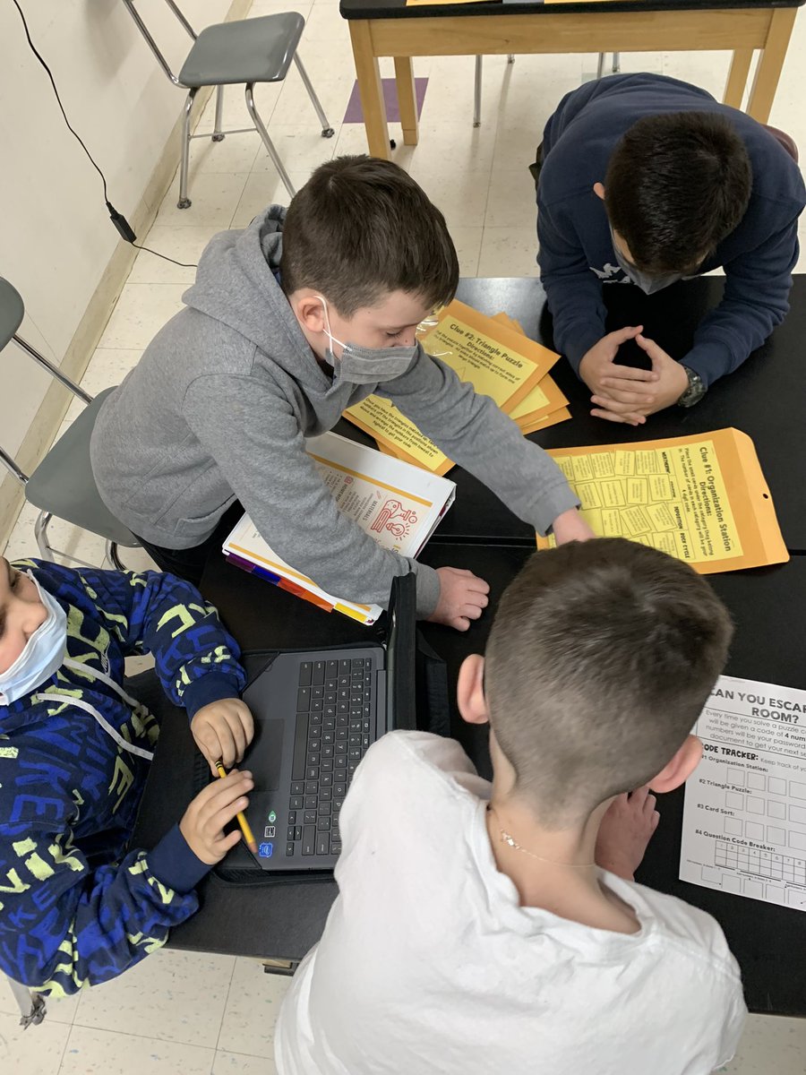 Teamwork makes the dream work in our Earth Science Review Escape Room! <a href="/HurleyMiddle/">Dr. Kevin Hurley MS</a> <a href="/MsMichels117/">Allyson</a>