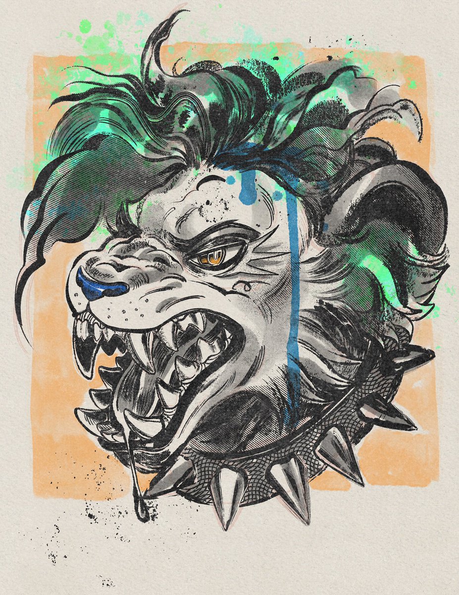 the_dawner's tweet photo. 🔥Gnarly portrait raffle!🔥
I like doing these headshots.
Rules:
✨Follow + Retweet
✨Comment with a ref(SFW) or fav mythological critter(optional)
You’ll get in return something like this! https://t.co/5VgHNfG1G2