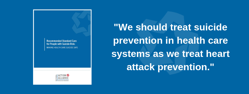 Health care systems play a key a role in #suicideprevention. To assist health care systems in better identifying and supporting people who are at increased risk of #suicide, the <a href="/Action_Alliance/">Action Alliance</a> developed Recommended Standard Care Report. Learn more: bit.ly/2RLdJ0s