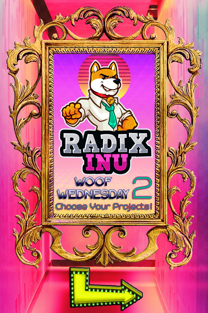 Radix_Inu's tweet photo. Woof Wednesday 2 is ON, #RadixArmy! 100 billion of Radix Inu's own #Charity #DAO $INU token are up for grabs for this #Airdrop event on the #NumberOneLayerOne #DeFi #Crypto solution, #Radix! Get your hot free slice right here: https://t.co/HtvA9ssol9 - Radix Island here we are! https://t.co/xnlNOCRzEe