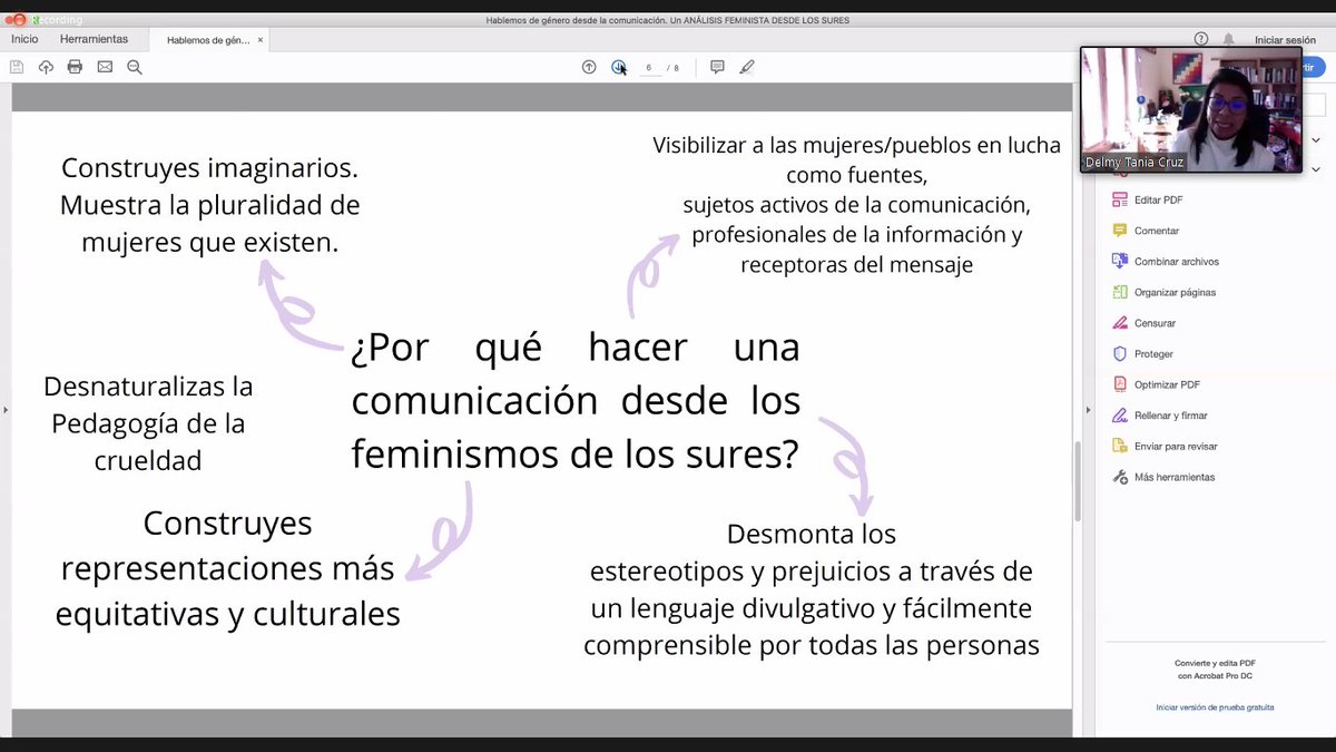 JohanVave's tweet photo. 👉Tania Cruz nos muestra un cuadro muy claro para entender y conocer sobre el rol de los medios de comunicación sobre el enfoque de género. Además  de su reflexión en los errores de los medios a la hora de informar. Seguimos en #ComunicaciónEmergente2022 de @ComunicacionUtc https://t.co/GCqiD7m1hy