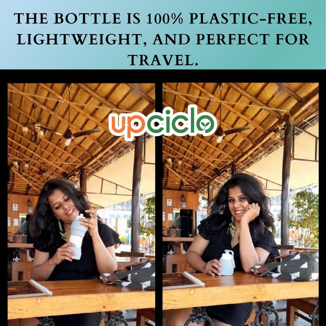 ♻️ Around 60 million plastic bottles end up in landfills every single day. The average time for a plastic bottle to completely decompose is about 450 years.💚
🔥  Travel-friendly Foldable Ecological Silicon Bottle (580 ML). 🔥

🛍️Shop Now from Upciclo @ bit.ly/3FHTINr