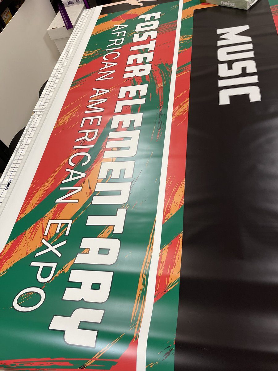 Busy printing some awesome banners for <a href="/HumbleISD_FE/">Foster Elementary</a>. We love what we do! <a href="/HumbleISD_CTE/">Humble ISD CTE</a> <a href="/HumbleISD_KHS/">Kingwood High School</a>