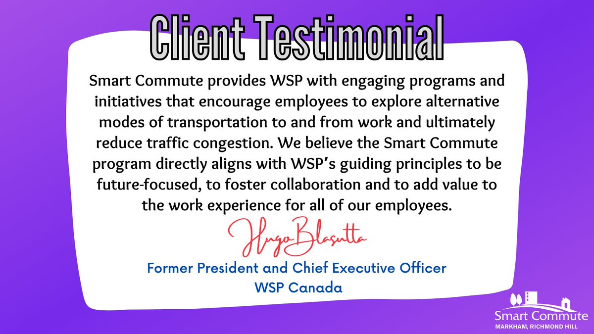 We’ve helped #WSP achieve their #sustainability goals. We can help you too!

Visit bit.ly/SmartCommuteMRH to learn more about the services we offer.
