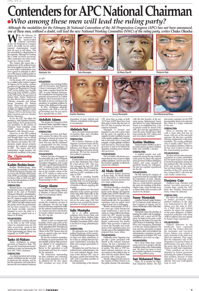 SSMSupportGroup's tweet photo. #SSM is everywhere
#SSMOnTheMove
Check out ThisDay report
#SSM National Chairmanship Campaign is an Idea whose time has come!!
#APCGettingItRight
#MovingForwardWithSSM https://t.co/Do2ua46s0E