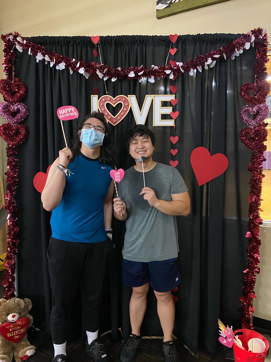 SAGURecLife's tweet photo. Some of our posers in front of our Valentine wall…come by and see us, we’ll snap one of you! ❤️❤️❤️ https://t.co/fP2p58V0uF
