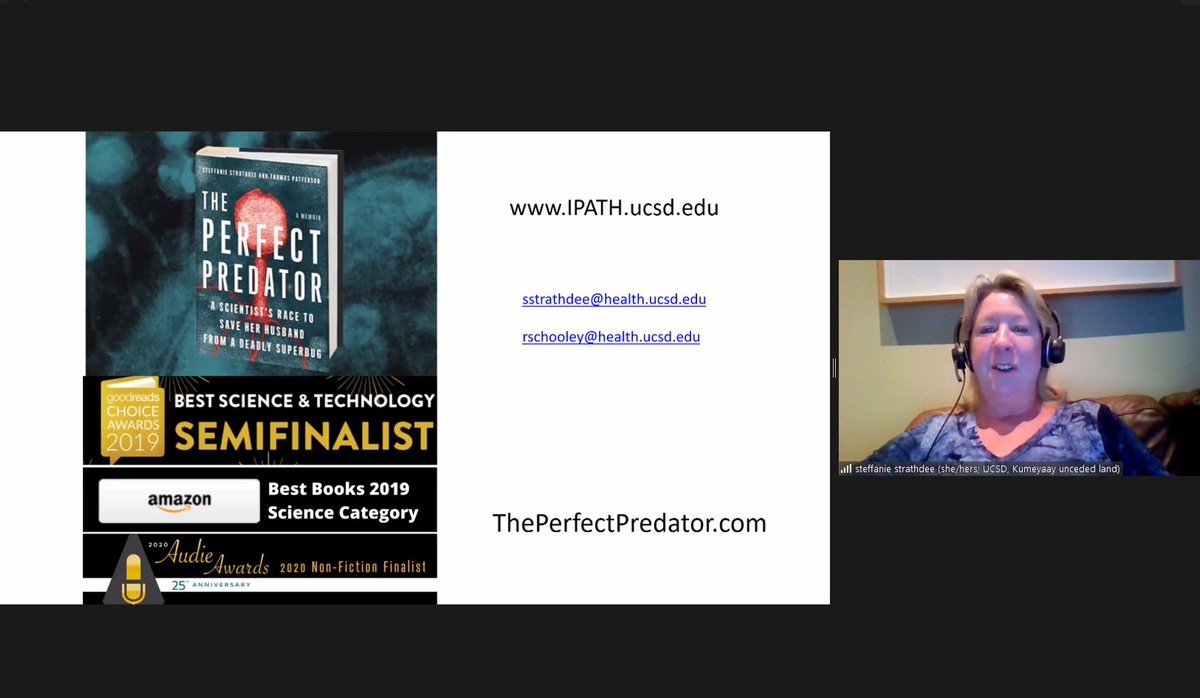 paulksue1's tweet photo. 🙌talk this morning w/ #SuperBugSlayer Steffanie Strathdee PhD @chngin_the_wrld @UTSWPedsGroup @Childrens👶#GrandRounds on the story behind #ThePerfectPredator &amp; how we move➡️fwd including 📰on the 1st @NIH funded #Phage study being led by #ChipSchooley &amp; @pranita_tamma🤯🙌#Phage https://t.co/wDzjv5wBuW