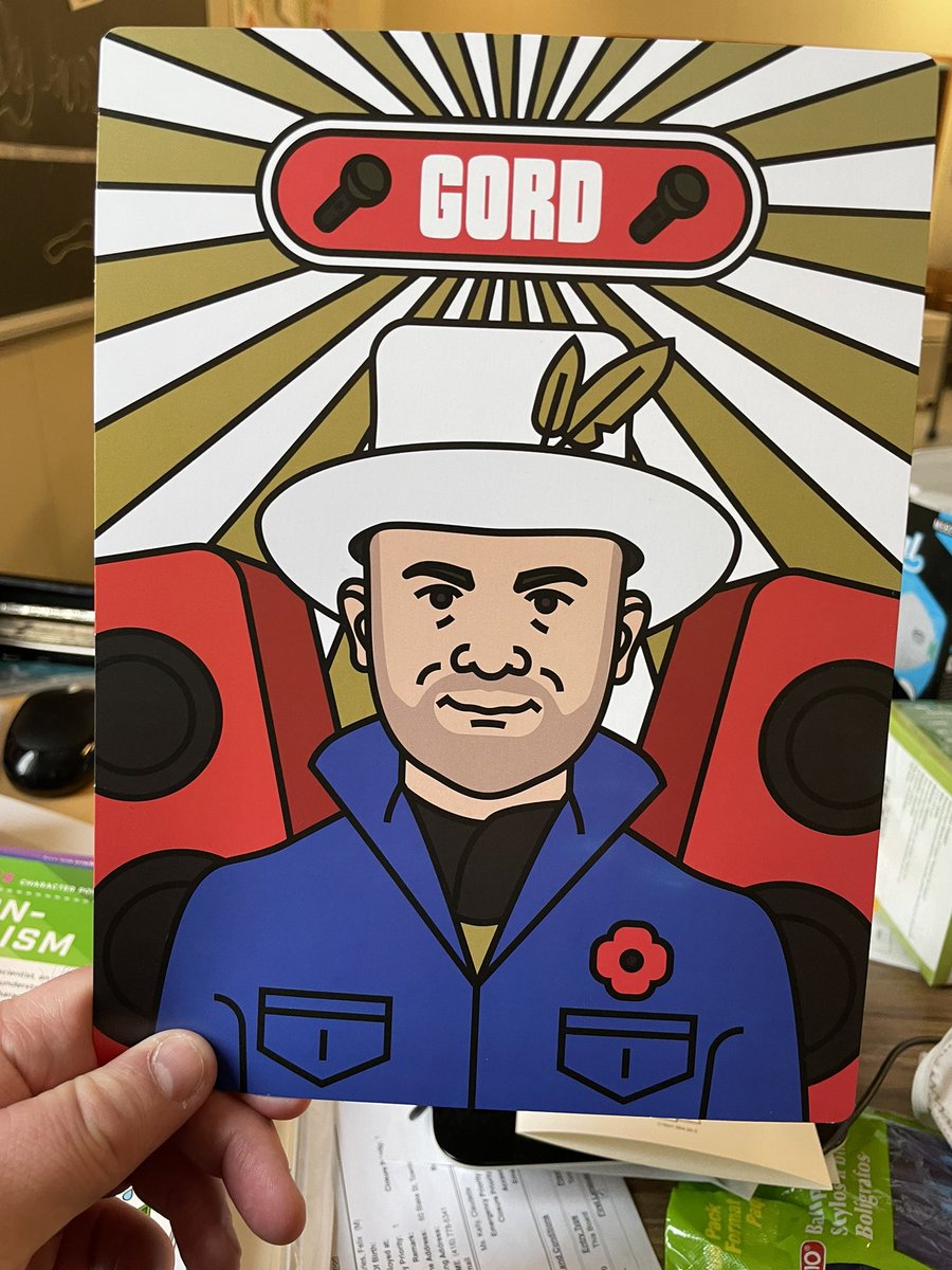 mattl81's tweet photo. Today we did Gord Downje for our #characterpower. We learned he is passionate for the Indigenous people of Canada and was the lead singer of @thehipofficial https://t.co/8RsxZod99D