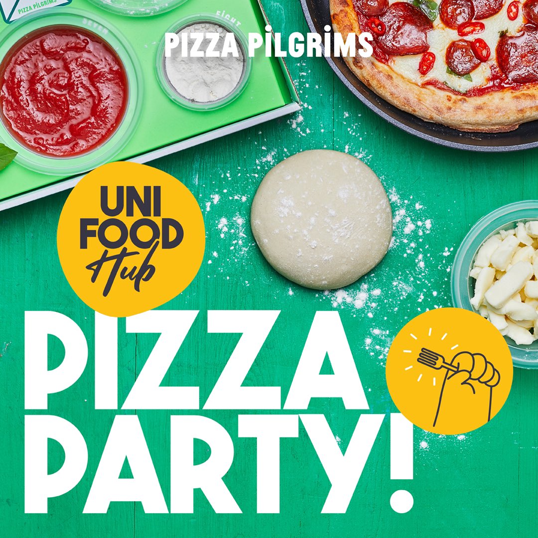 Who doesn’t love a Pizza Party 🎉 

Get your pizza pilgrims box through the Uni Food Hub App!!

#pizzapilgrims #pizza #createyourown