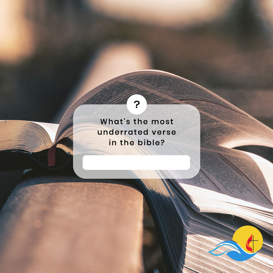 FUMCPC's tweet photo. What's the most underrated verse in the bible?

Share the whole verse below and tell us why it’s so good. https://t.co/q4AW9MtSek