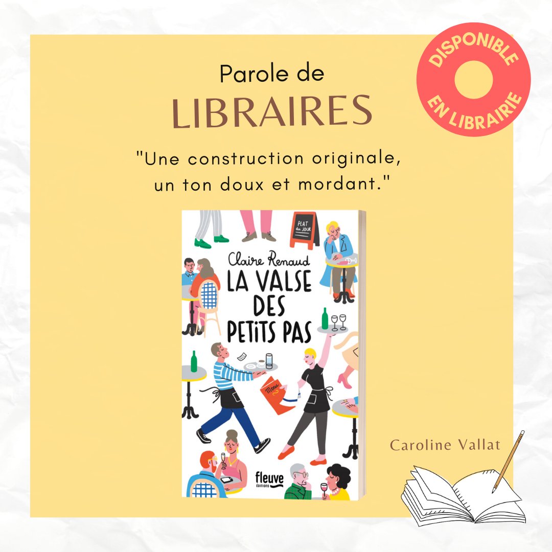 Fleuve_Editions's tweet photo. AVIS #LIBRAIRE 📚

📖👥 Claire Renaud raconte avec tendresse la valse amoureuse, dans toute sa complexité.

Plongez sans attendre dans ce #roman, où chacun, d'une façon ou d'une autre, finit par payer l'addition. 😄

➡️ https://t.co/dasKEilno1

Merci à @CarolineVallat ! 💛 https://t.co/o5a4tQwspD