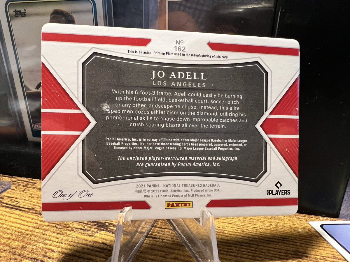 tommystozzled's tweet image. Jo Adell RPA relic auto 1 of 1 printing plate. $450 shipped with g/s #mbbsales #angels #sickpatch #thehobby @HobbyConnector