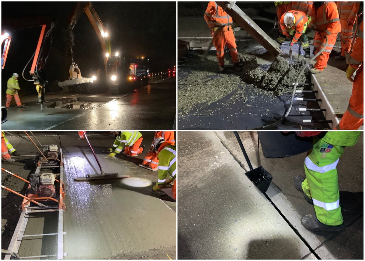 Over the past few weeks the LMS Highways crews have been back on the A11 delivering Concrete Bay Replacements to the carriageway.
If you have any enquires relating to concrete or package works then please get in touch today.

#concrete #concreterepair #concretebayreplacements