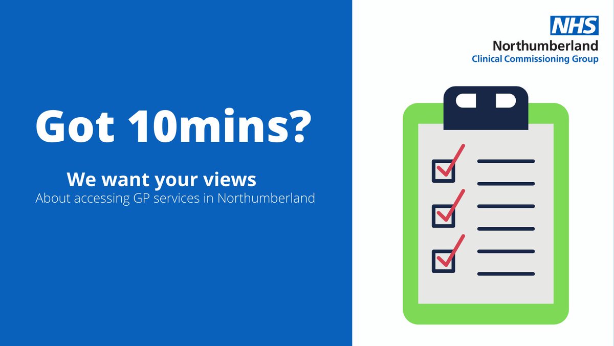 Got a spare 10mins❓

We want to know your thoughts about changes in place for accessing GP practices. You can also be entered into a prize draw at the end where you could win a £100, £50 or £25 High Street voucher.

☕ Grab a cuppa and head to👇 
bit.ly/3KlAKzP