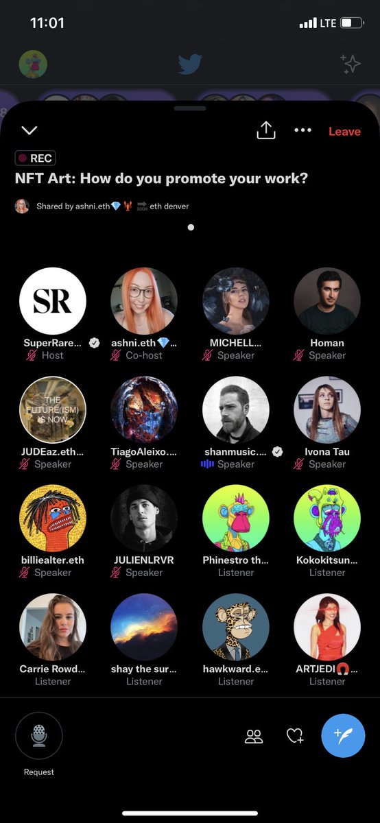 Amazing gems being shared here ! Love this convo. #nftcommunity <a href="/SuperRare/">SuperRare</a>  <a href="/ashnichrist/">Ashni</a> <a href="/Shanmusic/">shanmusic.eth</a> <a href="/ivonatau/">Ivona Tau</a> @billiealter <a href="/carrie_rowden/">Carrie</a> @landaftertimeX <a href="/judeaz_/">jude 🧫🧪🔥⚡️</a> <a href="/michellevonkalb/">MICHELLE ᵍᵐ 🌞</a>
