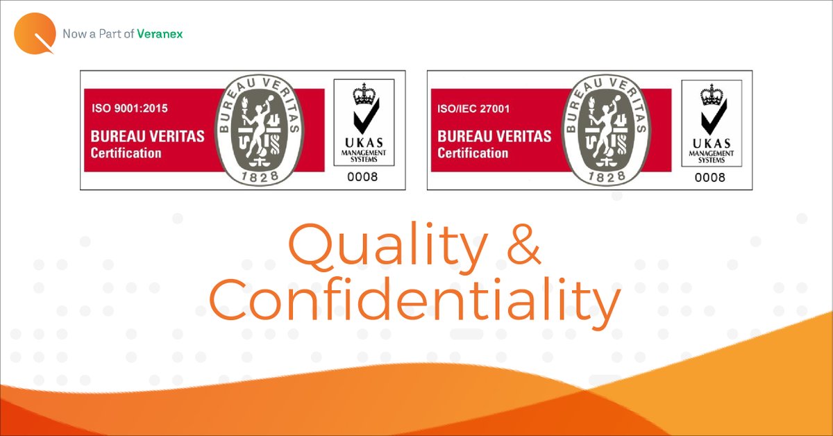 Quartesian's tweet image. 2 key certifications ensure that our quality management system—and handling of sensitive company information—meet the highest standards. bit.ly/3560mQY