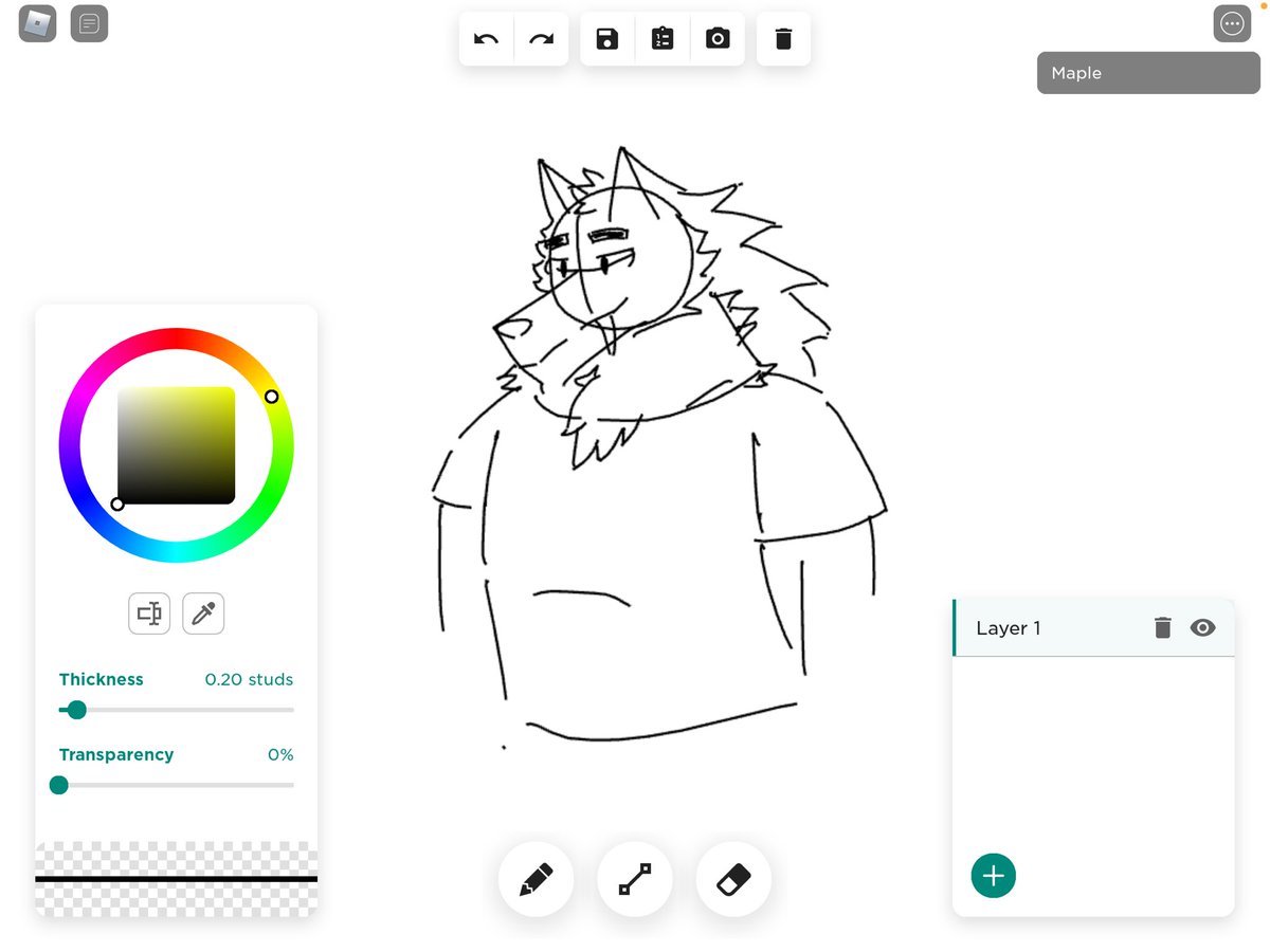 EvocityM's tweet photo. I didn’t have money to paid for procreate yet then I tried drawing in Roblox 💀 https://t.co/HP6pRlWRMz
