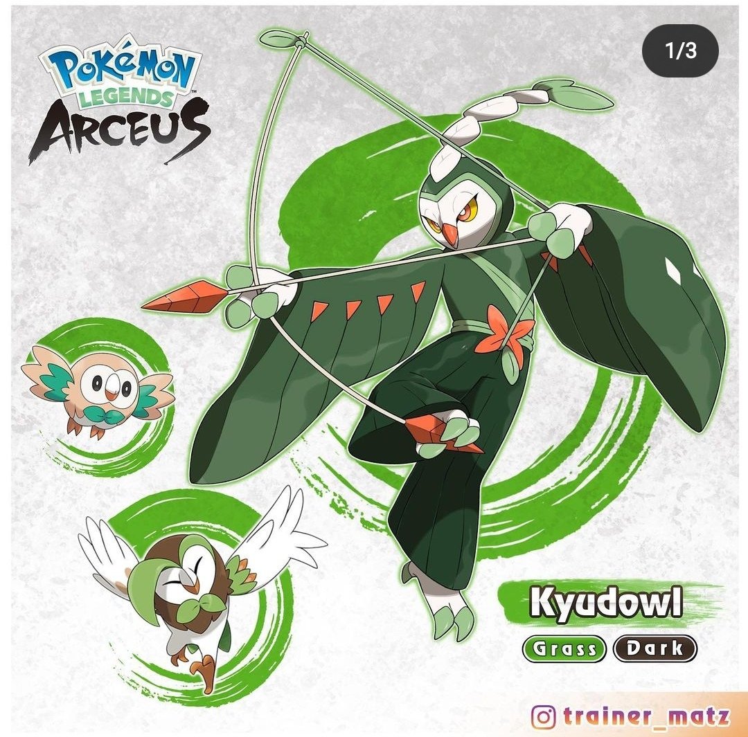 _jakeeey_'s tweet photo. I really think the Pokémon company and gamefreak should consider collaborating with the community/ fans. Sorry but the these fan arts are waaaaaaay better than the leaks. I love Pokémon but it's awful. 

#PokemonLegendsArceus https://t.co/DEGcQPtN4W