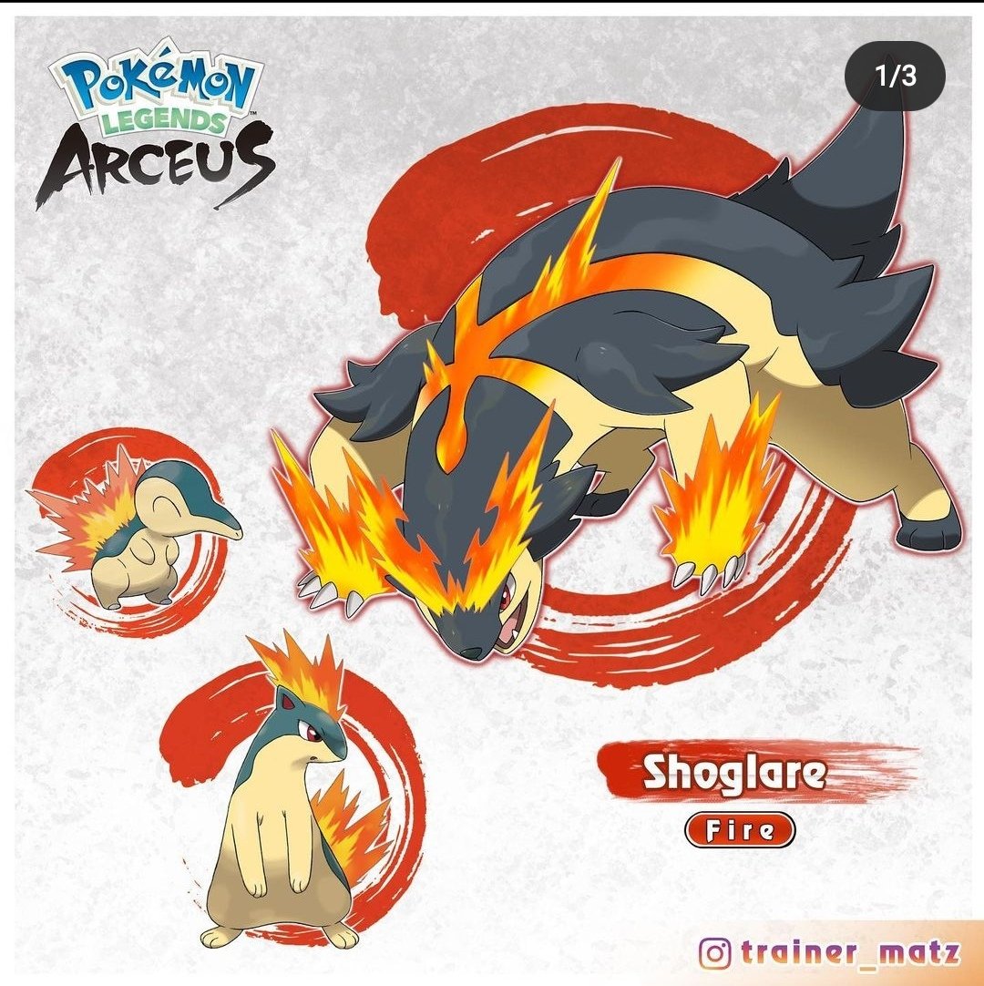 _jakeeey_'s tweet photo. I really think the Pokémon company and gamefreak should consider collaborating with the community/ fans. Sorry but the these fan arts are waaaaaaay better than the leaks. I love Pokémon but it's awful. 

#PokemonLegendsArceus https://t.co/DEGcQPtN4W