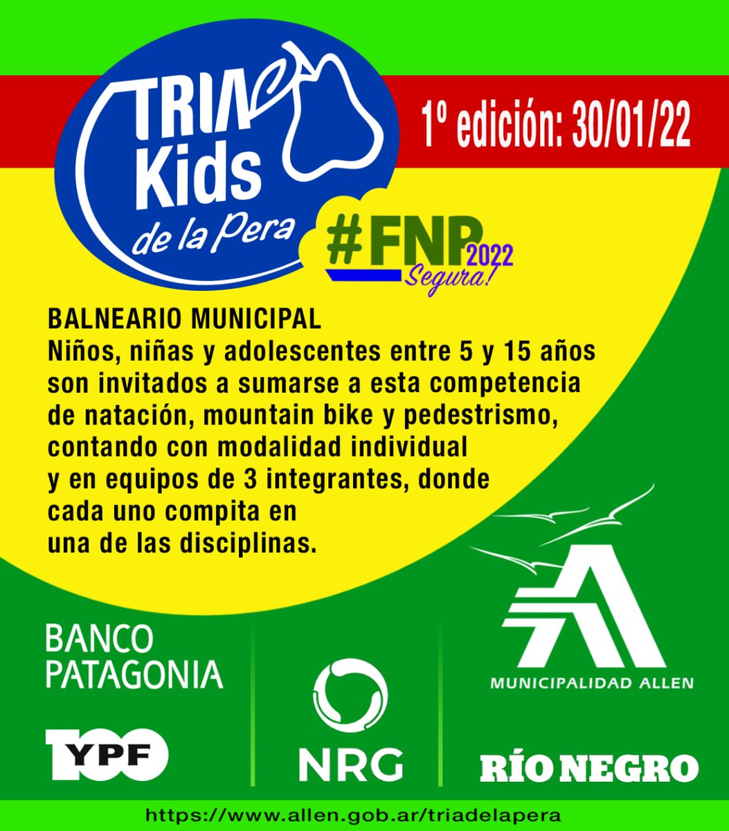RMConfluencia's tweet photo. La @MuniAllen  te invita a participar de la @fFNPALLEN que se realizará del 21 al 23 de enero.
Desde la RMC compartimos la grilla de programación y de actividades para disfrutar en familia: https://t.co/M68UVXCtFy
