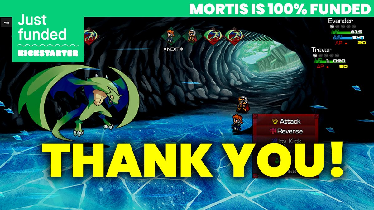 Hi folks!

I'm glad to announce that the #MortisChroniclesRPG #Kickstarter has been 100% backed! 

Check out the Steam/Kickstarter page, via the BRAND NEW Linktree, for a full debrief: 🔗linktr.ee/mark_lecarde 

Thank you so much for making my #IndieGameDev dreams come true ❤️