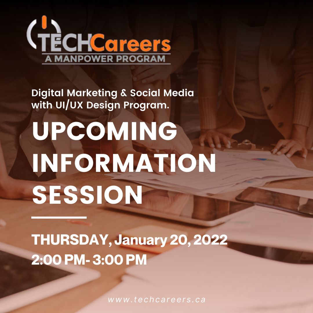 techcareersyyc's tweet image. #TechCareers #Calgary is hosting an info session tomorrow for our #DigitalMarketing &amp;amp; #SocialMedia  with #uiuxdesign program.

This program is powered by #Manpower through a partnership with @sait 

Register here: buff.ly/3FyCulq
or email info@techcareers.ca for more info