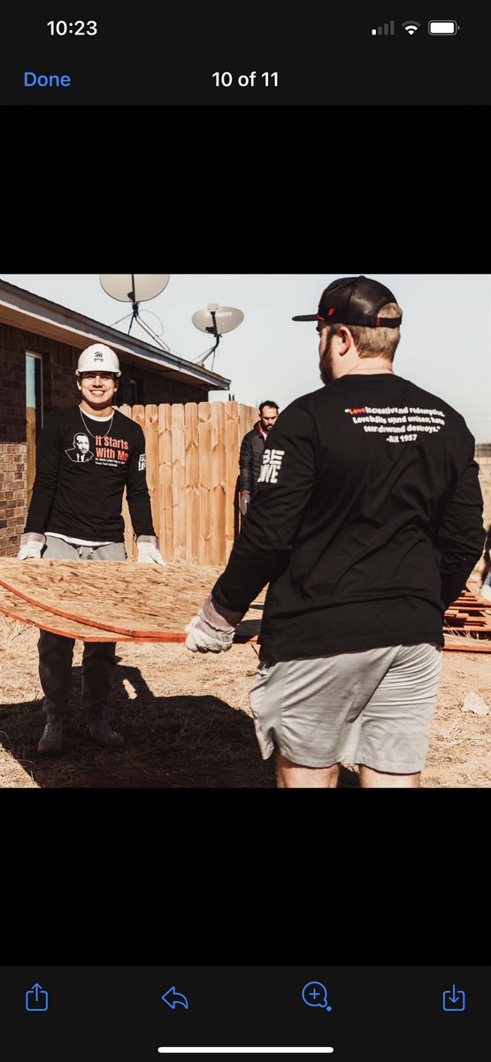 Play_Makerz22's tweet photo. PlayMakerz making big time plays in the community with Habitat for Humanity. Building Houses and Creating Positivity. #WhatsNext https://t.co/bFjfZLV210