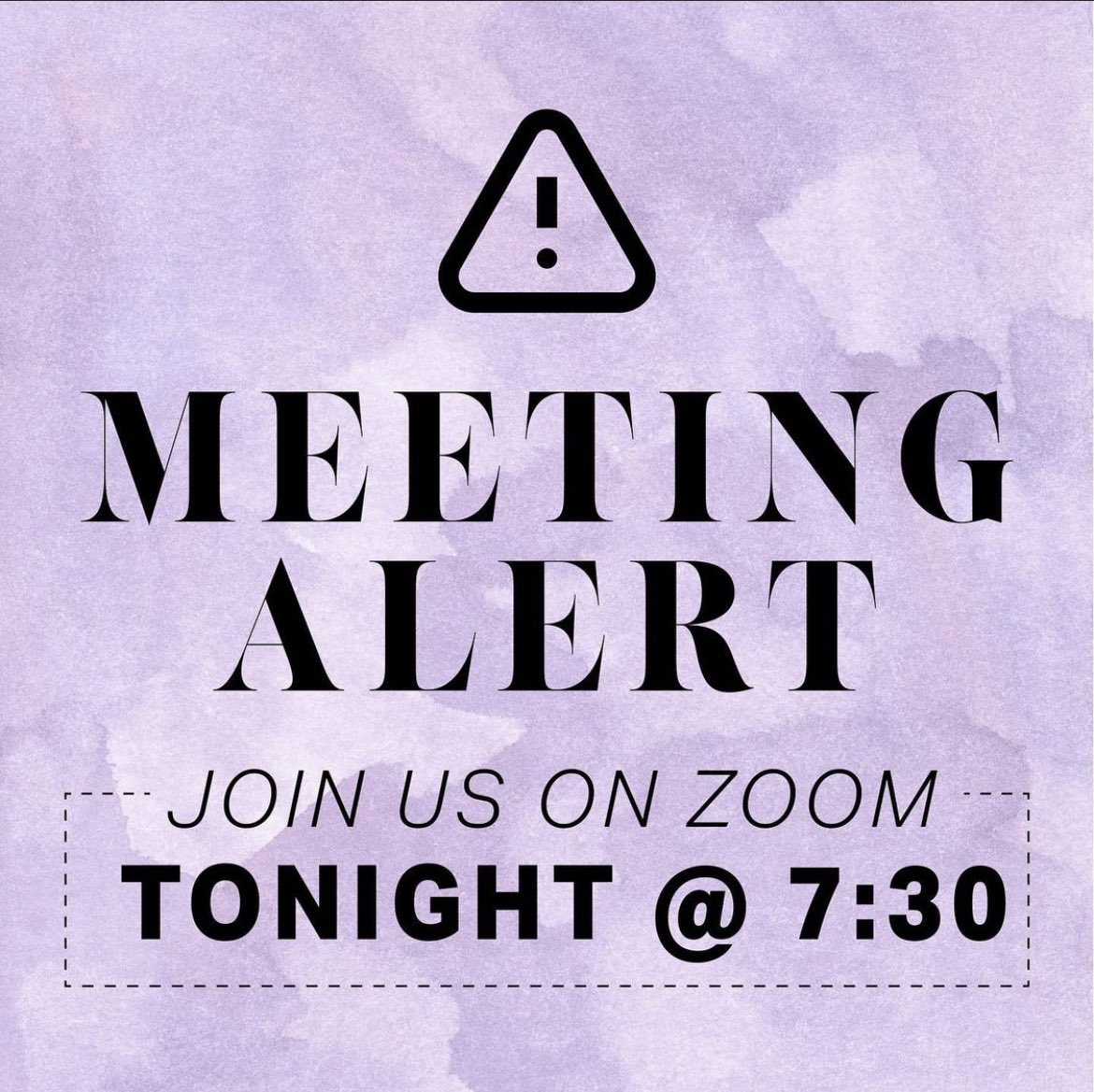 best part of coming back to school is the return of CUP meetings!!! tonight at 7:30 on zoom and the link is in our bio!