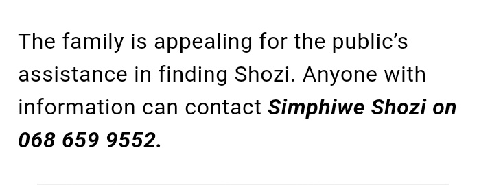 _Toni_Bubbles's tweet photo. #FindKhaya 
@OfficialPSL @Masandawana @TSGALAXYFC @eNCA @SABCNews 
News broke earlier today that PSL soccer player Khayelihle Shozi is missing. Please share and keep an eye out. He's said to be mentally unfit. 🕯#FindKhaya https://t.co/t3x0YD8Qud