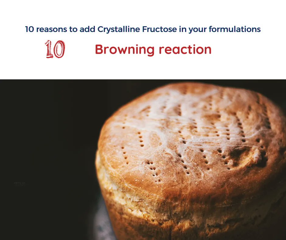 austradefoods's tweet photo. Reason #10 - Browning reaction. Enhances golden brown crusts and glazes of baked goods and enriches the browning aroma.
https://t.co/wEiRODLwbz
 #CrystallineFructose #Galam https://t.co/k3swTIKPfi