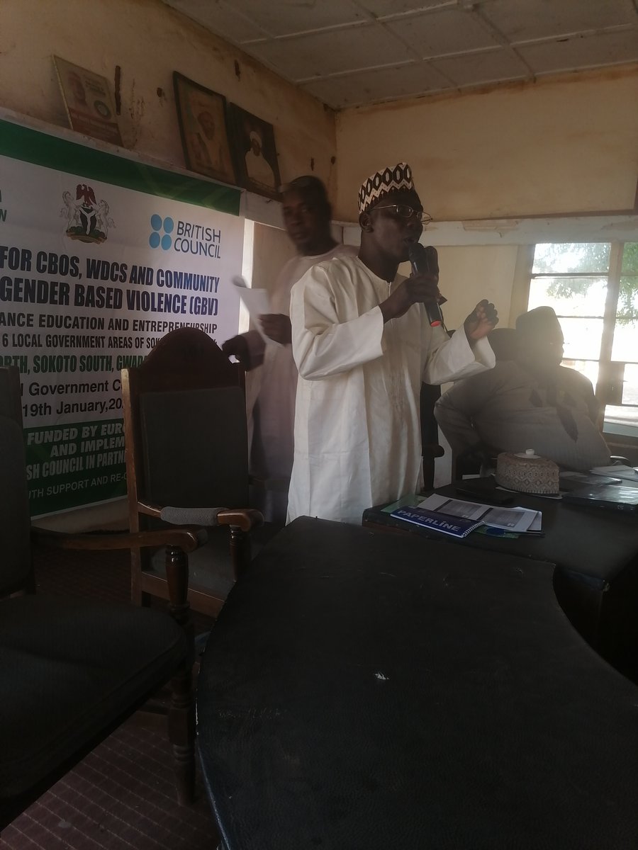 <a href="/I4Youth/">I4Youth</a> conducted 1day training for CBOs, WDCs, and Comm. Structures on  GBV in Yabo L/G, in continuation of the implementation of the Second Chance Educ. &amp; Entshp. Support Project a prog.  @EUACTProject <a href="/EUinNigeria/">EU in Nigeria 🇪🇺🇳🇬</a> <a href="/ngBritish/">British Council</a> <a href="/NanaKcentre/">Nana Khadija Centre Sokoto</a> @UnfpaK @KabiruMahe @safiyyahUmmu