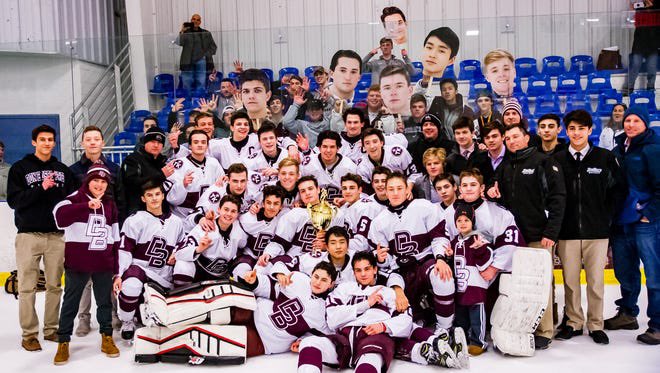 BoscoPride's tweet photo. Bergen County Championship hockey game tomorrow at the ice vault at 8pm. Maroon out. Pack the barn. Time to crown the kings👑 #lardtard #boscorejects #bigE #BossIsUrPops #yeawhat https://t.co/wCg28ZxXVO