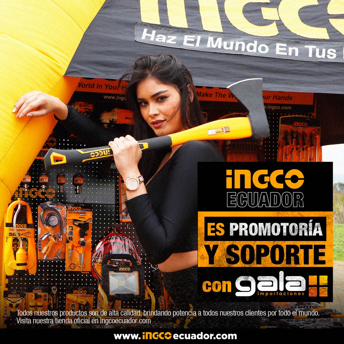 IngcoEcuador's tweet photo. Con Gala importaciones® e INGCO® brindamos promotoría y soporte especializado.
Aplica solo para clientes de Gala Importaciones® y Casas Ingco en todo el territorio ecuatoriano. 

#ingcotools  #powertools #ingcopowertruck #tools  #MakeTheWorldInYourHands #jobsite #ingcoecuador https://t.co/PwbEvQRucB