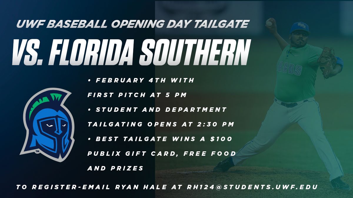 UWF_Baseball's tweet photo. Got an ACTION PACKED season opening weekend at the “Spoon” on February 4th-6th

Details 👇

#GoArgos https://t.co/HHVWFP1aHc