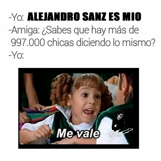 bailoconvosok's tweet photo. Cuántas veces dice una sanzera que Ale es de ella ? No importa cuántas dicen lo mismo 😂
Feliz miércoles !!
#HumorSanzero
#AlejandroSanz
#BailoConVos
#Fams
#AmorSanzero
@AlejandroSanz https://t.co/cf1pGaCrQ6